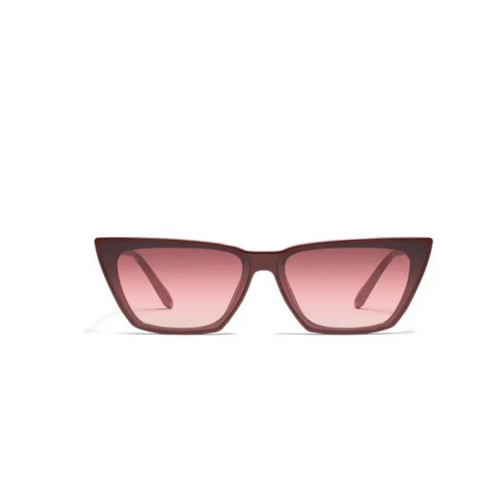 QUAI Bad Habit 65mm Oversize Cat Eye Sunglasses Oxblood Ruby